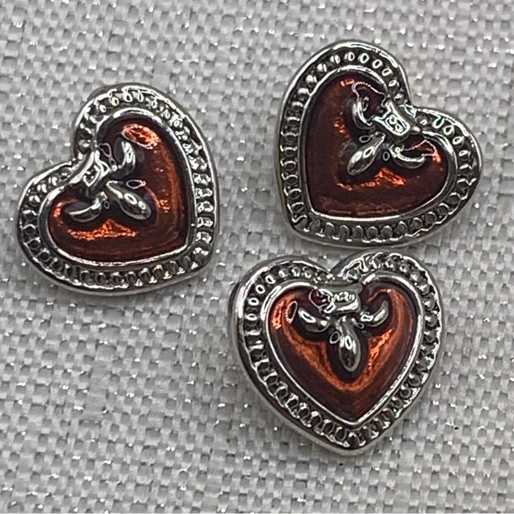 💗 HEART FLEUR DE LIS - PETITE 12mm/13mm - Ginger Snaps & Co. Snap Button Charms
